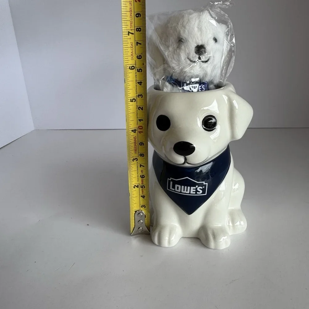 Lowes Puppy Planter and Plush Puppy Keyring My Lowe's Reward 2026‎ NEW